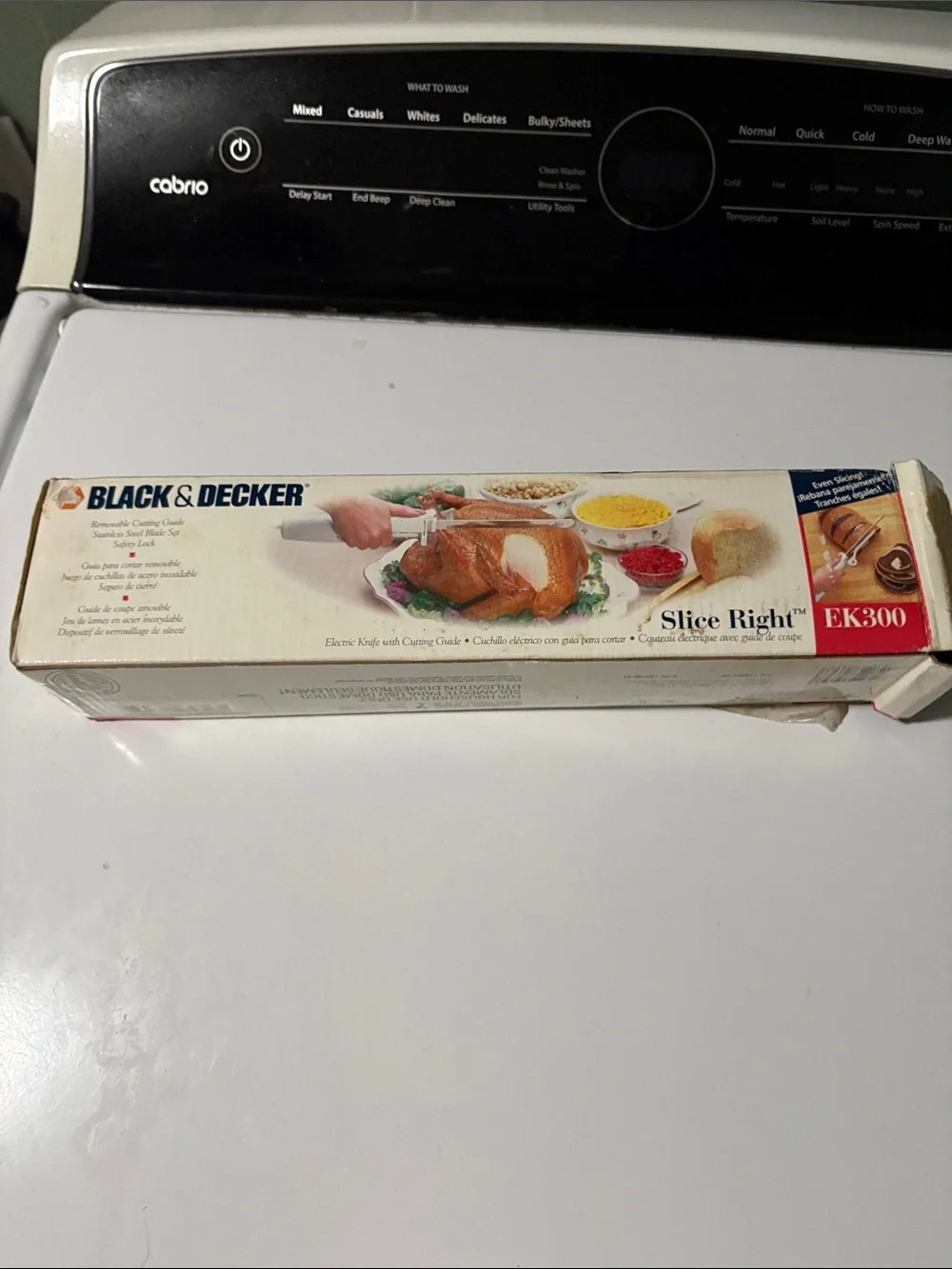 Black & Decker Slice Right Electric Carving Knife With Guide Vintage